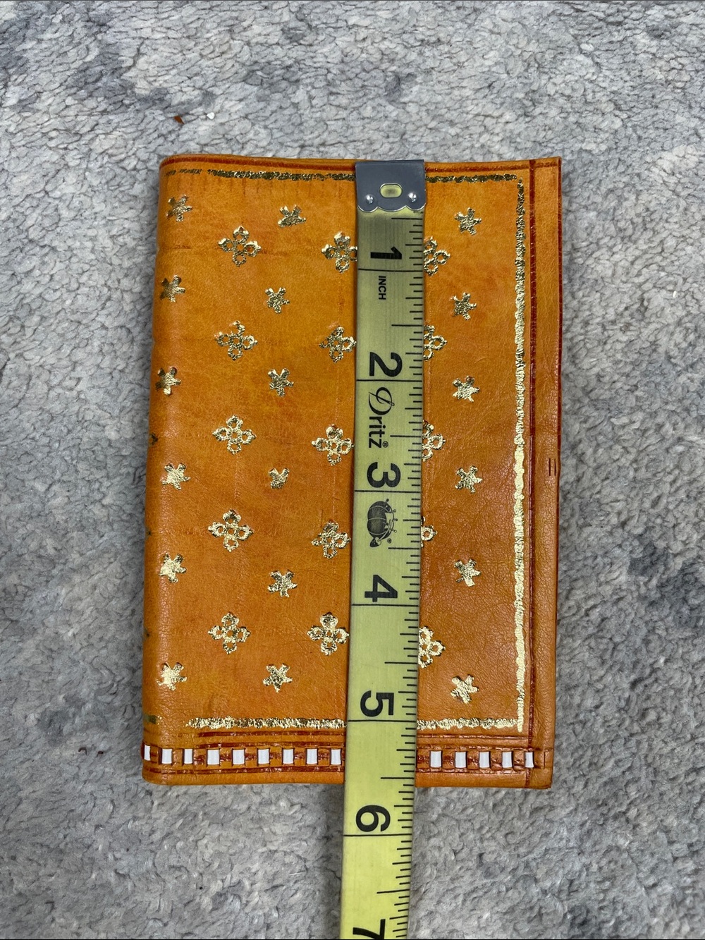 Vintage Leather Bifold 22 Carats Florentine Wallet Bohemian - Picture 11 of 12